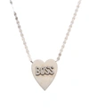 Lana Jewelry 14k Diamond Boss Heart Necklace In White