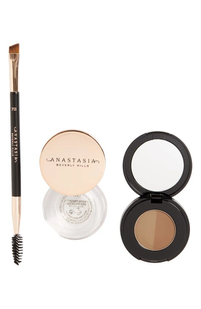 Anastasia Beverly Hills Fluffy & Fuller Looking Brow Set Usd $53 Value In Soft Brown