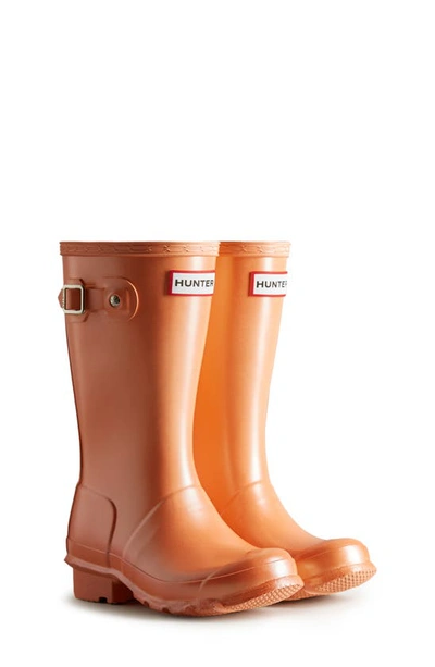 Hunter Original Nebula Waterproof Rain Boot In Summit Rise Peach