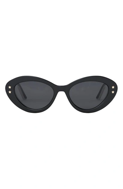 Dior Pacific S1u Butterfly Sunglasses, 55mm In Black / Grey