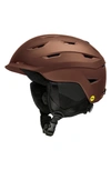 Smith Liberty Snow Helmet With Mips In Matte Metallic Sepia