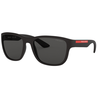 Prada Linea Rossa Sunglasses Black In Grey
