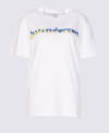 JW ANDERSON J.W. ANDERSON WHITE COTTON RUN HANY T-SHIRT