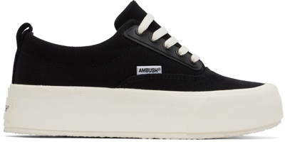 Ambush Black Low Vulcanized Sneakers In Nero E Bianco
