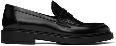 Gianvito Rossi Black Harris Loafers In Brown