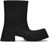 Balenciaga Black Trooper Chelsea Boots In 1000 Black