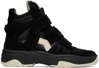 Isabel Marant High-top Touch-strap Trainers In Black