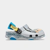Crocs Classic All Terrain Jurassic World Kids Clog In Slate Grey/multicolor