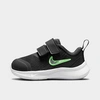 Nike Babies'  Kids' Toddler Star Runner 3 Hook-and-loop Running Shoes In Black/dark Smoke Grey/green Strike/chrome