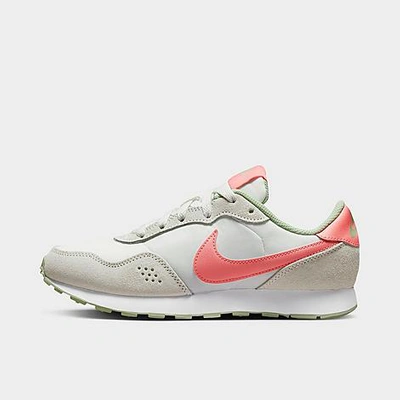Nike Boys' Big Kids' Md Valiant Casual Shoes In Summit White/pink Gaze/honeydew