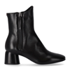Halmanera Caren Black Heeled Ankle Boot In Black