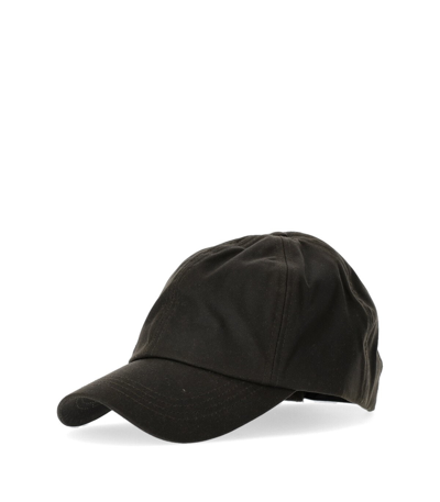 Barbour Wax Sports Olive Green Baseball Cap
