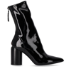 Halmanera Roxy Black Heeled Ankle Boot In Black