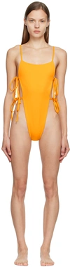 PERMARE SSENSE EXCLUSIVE YELLOW P007 ONE-PIECE SWIMSUIT