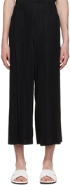 Issey Miyake Black Pleats Bottoms 2 Trousers In 15 Black