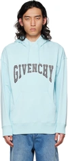 GIVENCHY BLUE PATCH HOODIE