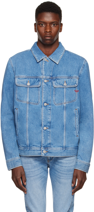 Diesel Blue D-barcy Denim Jacket