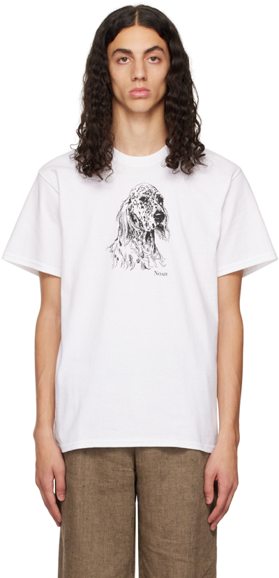 Noah White Dog T-shirt