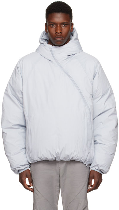 Post Archive Faction (paf) Blue 5.0 Center Down Jacket In Ice