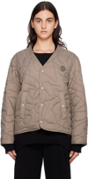 ADER ERROR TAUPE QUILTED JACKET