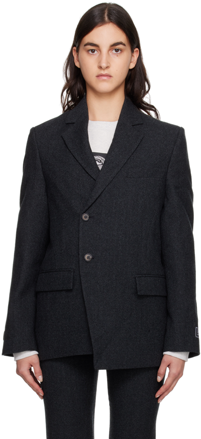 Ader Error Gray Alin Blazer In Grey