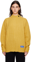 ADER ERROR YELLOW REVERSIBLE FLUIC SWEATER