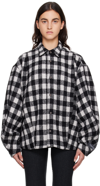 ADER ERROR BLACK & WHITE CHECK SHIRT