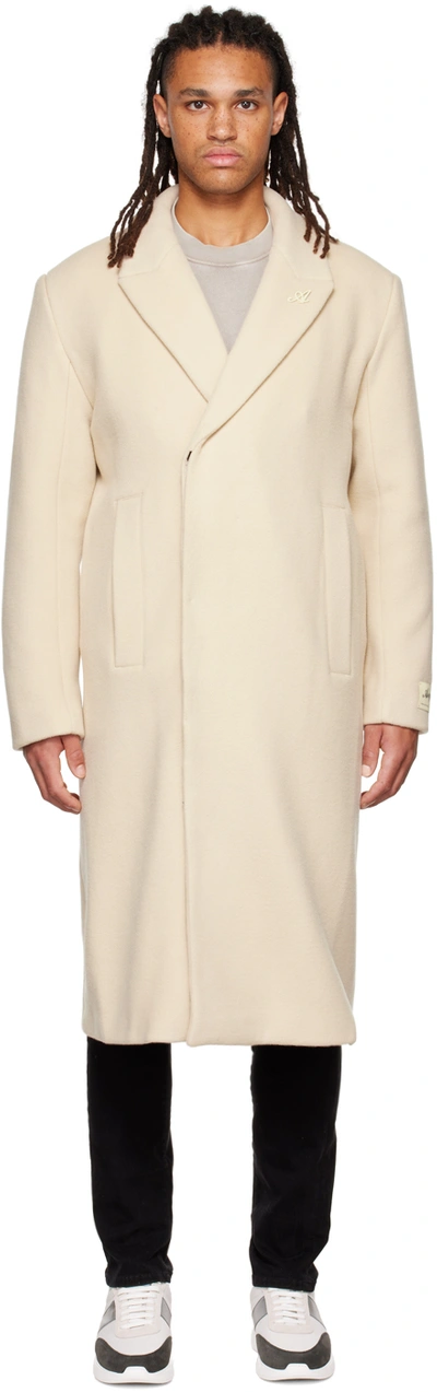Axel Arigato Off-white Senator Coat In Pale Beige