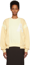 Ambush Yellow Varsity Sweatshirt In Parsnip Off White