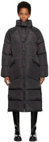 GANNI BLACK TECH PUFF INSULATED COAT