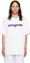 Noon Goons Cotton Jersey Bubble-logo Tee In White