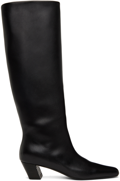 Marsèll Black Pannelletto Invernale Tall Boots In 666 Black