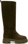 Gia Borghini Green Perni 07 Gia Borghi X Pernille Teisbaek Boots In 5600 Mud