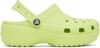 Crocs Green Classic Platform Clog In Celery