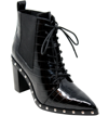 Charles By Charles David Debate Womens Faux Leather Pointed Toe Ankle Boots In Black