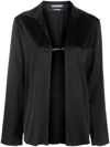 Jacquemus Notte Logo Plaque Blouse In Black