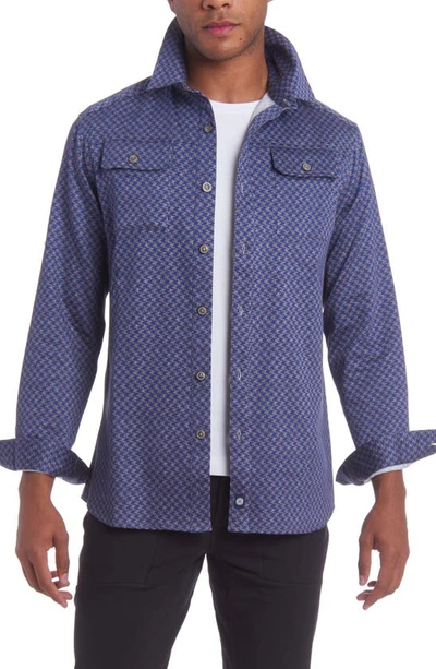 Pino By Pinoporte Button Front Shirt In Blue