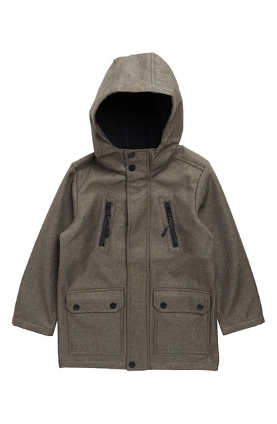 Urban Republic Kids' Hooded Softshell Jacket In Olive