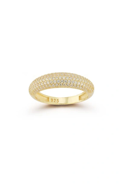 Glaze Jewelry 14k Gold Plated Sterling Silver Cz Ring