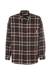 Marni Tartan Button-down Shirt In Granite