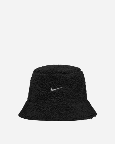Nike Reversible Sherpa Bucket Hat Black In Multicolor