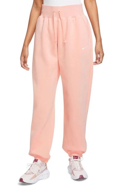 Nike Women's  Sportswear Phoenix Fleece High-waisted Oversized Sweatpants In Pink