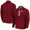 COLUMBIA COLUMBIA MAROON TEXAS A&M AGGIES CANYON POINT RAGLAN HALF-ZIP TOP