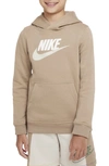 Nike Kids' Sportswear Club Fleece Hoodie In Khaki