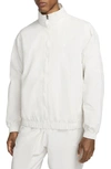 Nike Sportswear Solo Swoosh Nylon Track Jacket In Phantom/white