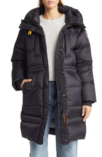 Parajumpers Eira Hooded Down Coat In Black