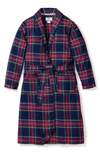 Petite Plume Little Boy's & Boy's Windsor Tartan Robe In Navy