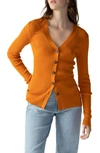 Sanctuary Off Duty Cotton Blend Cardigan In Pumpkin