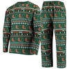 Concepts Sport Men's  Green Miami Hurricanes Ugly Sweater Knit Long Sleeve Top And Pant Set In Green