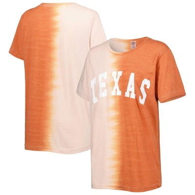 GAMEDAY COUTURE GAMEDAY COUTURE TEXAS ORANGE TEXAS LONGHORNS FIND YOUR GROOVE SPLIT-DYE T-SHIRT